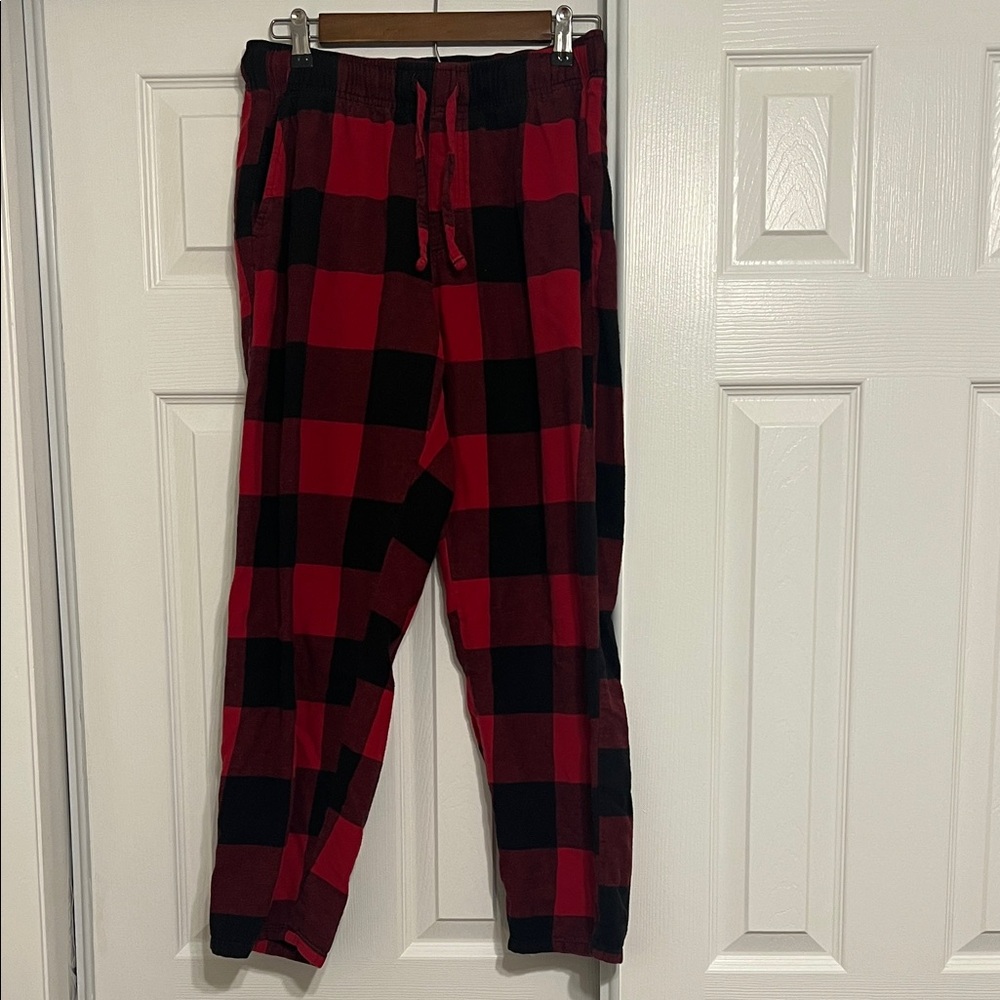 Old Navy Red and Black Plaid Pajamas